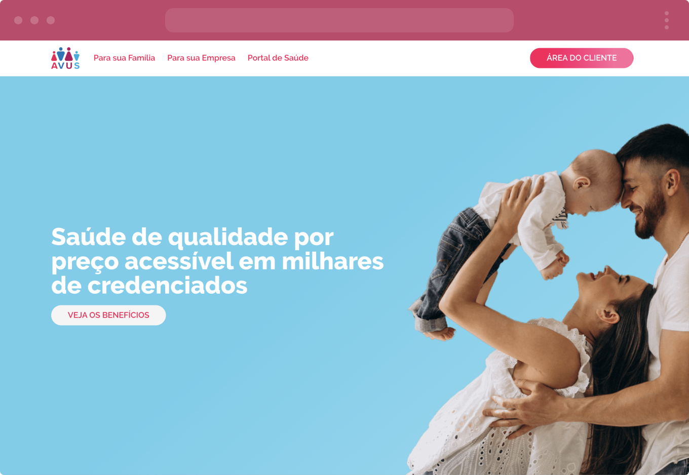 imagem do site do cliente